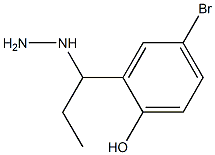 4-bromo-2-(1-hydrazinylpropyl)phenol|