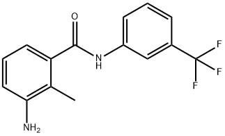 3-amino-2-methyl-N-[3-(trifluoromethyl)phenyl]benzamide 结构式