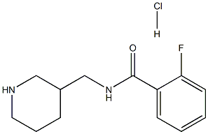 2-fluoro-N-(piperidin-3-ylmethyl)benzamide 结构式