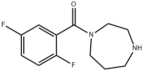 1-(2,5-difluorobenzoyl)-1,4-diazepane Struktur