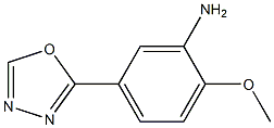 2-methoxy-5-(1,3,4-oxadiazol-2-yl)aniline Structure