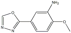 2-methoxy-5-(1,3,4-oxadiazol-2-yl)aniline,1016805-72-3,结构式