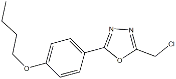 2-(4-butoxyphenyl)-5-(chloromethyl)-1,3,4-oxadiazole Structure