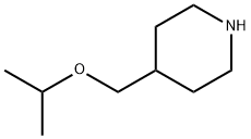 4-(イソプロポキシメチル)ピペリジン 化学構造式