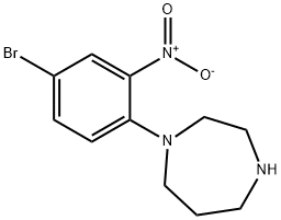 1-(4-bromo-2-nitrophenyl)-1,4-diazepane, 1016837-21-0, 结构式