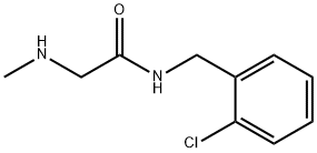 N-(2-chlorobenzyl)-2-(methylamino)acetamide 结构式