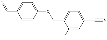 3-fluoro-4-[(4-formylphenoxy)methyl]benzonitrile|