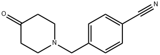 4-[(4-oxopiperidin-1-yl)methyl]benzonitrile Struktur