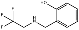 2-{[(2,2,2-trifluoroethyl)amino]methyl}phenol, 1016879-17-6, 结构式