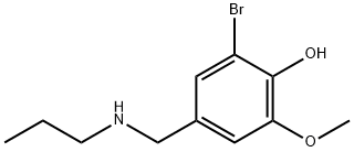 2-bromo-6-methoxy-4-[(propylamino)methyl]phenol, 1016891-93-2, 结构式