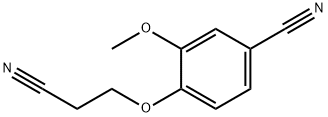 4-(2-cyanoethoxy)-3-methoxybenzonitrile Struktur