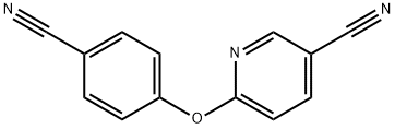 6-(4-cyanophenoxy)nicotinonitrile Structure