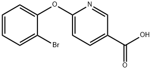 6-(2-溴苯氧基)吡啶-3-羧酸,1017031-07-0,结构式