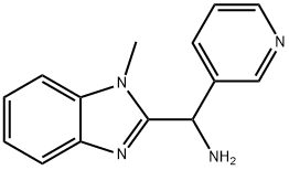 C-(1-Methyl-1H-benzoimidazol-2-yl)-C-pyridin-3-yl-methylamine Struktur