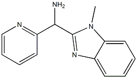 C-(1-Methyl-1H-benzoimidazol-2-yl)-C-pyridin-2-yl-methylamine Struktur