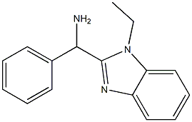 C-(1-Ethyl-1H-benzoimidazol-2-yl)-C-phenyl-methylamine 化学構造式