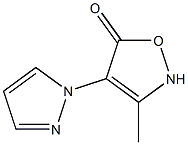 5(2H)-Isoxazolone,3-methyl-4-(1H-pyrazol-1-yl)-(9CI) Struktur