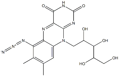 6-azidoriboflavin Struktur