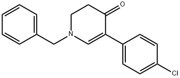 1-BENZYL-5-(4-CHLOROPHENYL)-2,3-DIHYDRO-4-PYRIDINONE 结构式