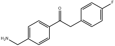 1-(4-(氨基甲基)苯基)-2-(4-氟苯基)乙烷-1-酮 结构式