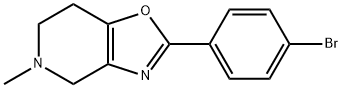 2-(4-BROMO-PHENYL)-5-METHYL-4,5,6,7-TETRAHYDRO-OXAZOLO[4,5-C]PYRIDINE 化学構造式