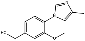 3-METHOXY-4-(4-METHYL-IMIDAZOL-1-YL)-PHENYL]-METHANOL Struktur