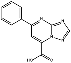 5-苯基-[1,2,4]三唑并[1,5-A]嘧啶-7-羧酸, 1018125-31-9, 结构式