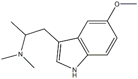 1H-Indole-3-ethanamine,5-methoxy-N,N,a-trimethyl- Structure