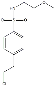 4-(2-CHLOROETHYL)-N-(2-METHOXYETHYL)-BENZENESULFONAMIDE Struktur