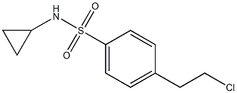 4-(2-CHLOROETHYL)-N-CYCLOPROPYL-BENZENESULFONAMIDE Structure