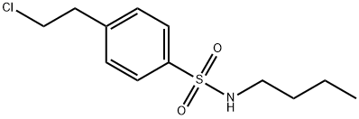 N-BUTYL-4-(2-CHLOROETHYL)-BENZENESULFONAMIDE Struktur