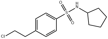 4-(2-CHLOROETHYL)-N-CYCLOPENTYL-BENZENESULFONAMIDE Struktur
