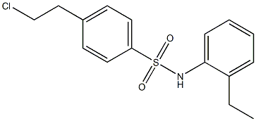 4-(2-CHLOROETHYL)-N-(2-ETHYLPHENYL)-BENZENESULFONAMIDE Structure