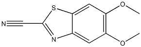 2-Benzothiazolecarbonitrile,5,6-dimethoxy-(9CI) Structure