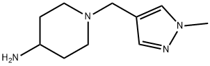 1-[(1-methyl-1H-pyrazol-4-yl)methyl]piperidin-4-amine,1019005-61-8,结构式