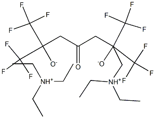4-HEPTANONE, 2,6-BIS(TRIFLUOROMETHYL)-2,6-DIHYDROXY-1,1,1,7,7,7-HEXAFL UORO-, BIS Struktur