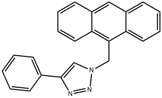 1-(9-ANTHRACENYLMETHYL)-4-PHENYL-1H-[1,2,3]TRIAZOLE 结构式