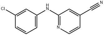 2-(3-chlorophenylaMino)isonicotinonitrile Structure