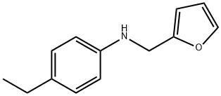 4-乙基-N-(呋喃-2-基甲基)苯胺, 1019520-31-0, 结构式