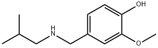 2-methoxy-4-{[(2-methylpropyl)amino]methyl}phenol, 1019531-10-2, 结构式