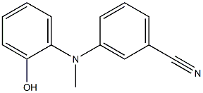 3-{[(2-hydroxyphenyl)methyl]amino}benzonitrile Struktur