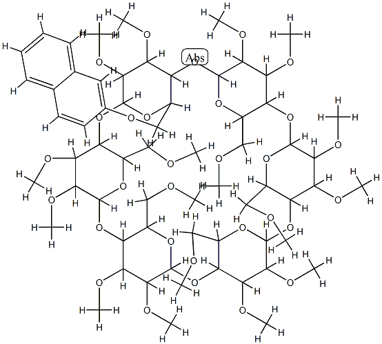 Mono-6-O-(2-naphthyl)-per-O-methyl-alpha-cyclodextrin