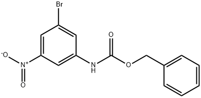 Benzyl (3-bromo-5-nitrophenyl)carbamate 化学構造式