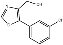 (5-(3-Chlorophenyl)oxazol-4-yl)methanol Structure
