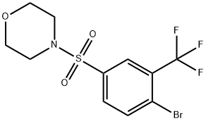 4-((4-BroMo-3-(trifluoroMethyl)phenyl)sulfonyl)Morpholine Struktur