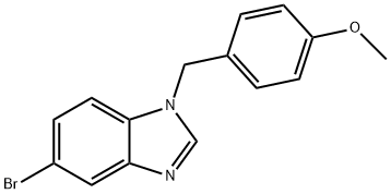 5-Bromo-1-(4-methoxybenzyl)-1H-benzo[d]imidazole 结构式