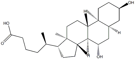 homoursodeoxycholic acid Struktur