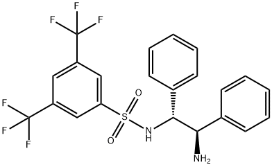 1R,2R-N-[3,5-bis(trifluoromethyl)]benzene
sulfonamide-1,2-diphenyl ethylenediamine Structure