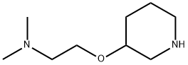 dimethyl[2-(piperidin-3-yloxy)ethyl]amine Struktur