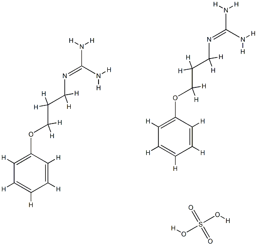 Guanidine,N-(3-phenoxypropyl)-, sulfate (2:1) 结构式